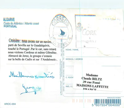 Algarve — Costa do Atlântico — AtlanticPost² — Verso