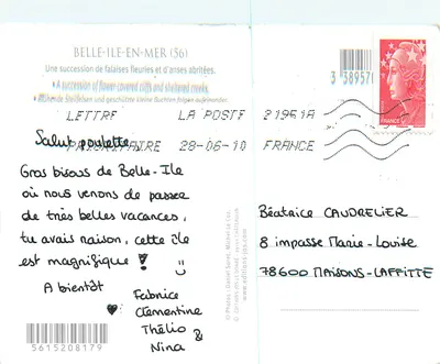 Belle-Île-en-Mer — Spacer po Belle-Île-en-Mer — Wydawnictwo Jos-Le Doare — Rewers