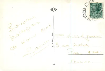 Discobolo de Mirone — estátua romana — Museu Vaticano — n° 157 — Verso