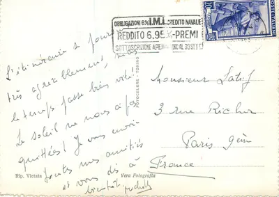 Antieke ansichtkaart Pisa - Campanile - Grieks vaas — Rip. Verboden — Achterkant