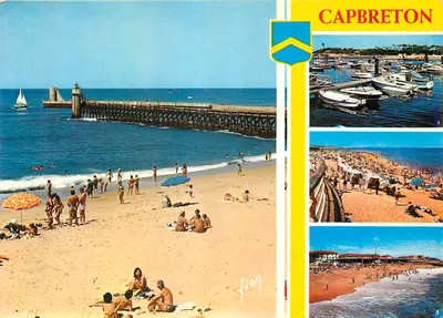 Capbreton — Praia e porto — Edições de arte Jaurès-94 Arcueil