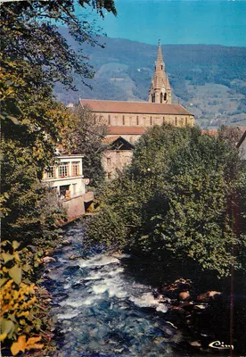 Allevard-les-Bains — Igreja e riacho — Impressor CINM, Mâcon