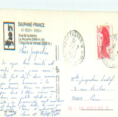Les 2 Alpes — Widok stacji — Éditions Grenoble — Rewers
