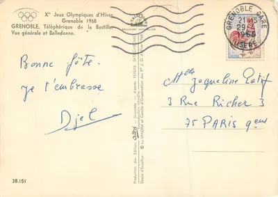 Grenoble — De Xe Winterspelen van 1968 — Éditions d'Ecocfon — Achterkant