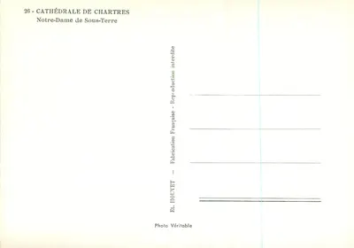 Notre-Dame de Sous-Terre — Katedra w Chartres — EL HOUVET — Rewers