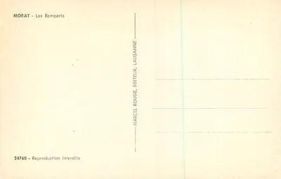 Morat - Zamek — Marcel Rougeanne, wydawca, nr 24760 — Rewers