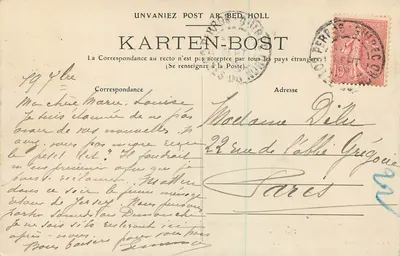 Molo Ploumanac'h — Widok w dniu burzy — Toute la Bretagne, n°1226 — Rewers