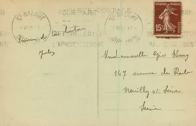 St-Nazaire - Die Strandpromenade — Edition J.-B. Joubier in St-Nazaire, Nr. 158 ter — Rückseite