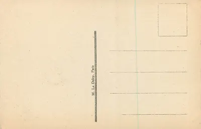 Cannes — De Promenade de la Croisette — Uitgever M. Le Deley, Parijs — Achterkant