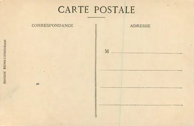 Reims — Katedra przed wojną — Wydawnictwo Reims-Katedra — Rewers