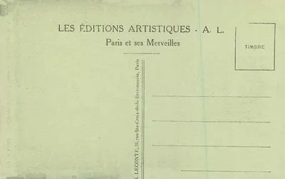 Paryż - Kościół św. Pawła, ulica św. Antoniego — A. L. n°117 — Rewers