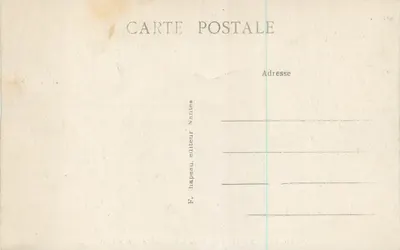 NANTES — Os Portais da Catedral (século XV) — F. Napeau, editor de Nantes — Verso
