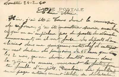 Tours (Loire-et-Loire) — Ogólny widok mostu Wilsona i Loiry — A.B. n°37 — Rewers