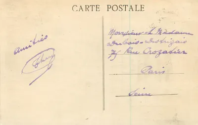 Saint-Point — Zamek Lamartine — Nowoczesna Masseu — Rewers
