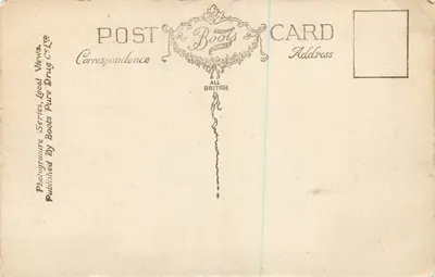 Katedra w Lincoln i łuk Skarbowy — Boots Pure Drug Co. Ltd. — Rewers