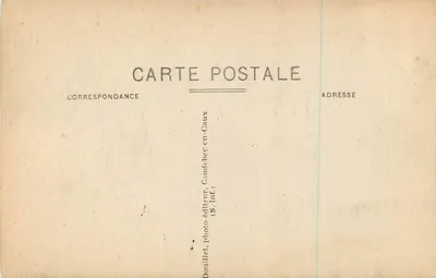Caudebec-en-Caux — Casa dos Templários (século XIII) — Douillet, editor fotográfico (S. Inf.) — Verso