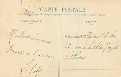 Lunéville - O Castelo, visto da Avenida de Hércules — Quantin, editor. — Verso