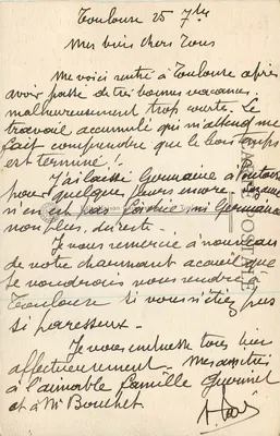 Toulouse — Estação e Ponte Matabiau — Editor: Maison Lefebvre, Toulouse, n°5 — Verso