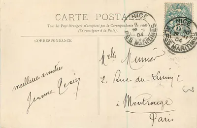 Nizza — Algemene uitzicht van de Promenade des Anglais en de Jetée-Promenade — LL. n°209 — Achterkant