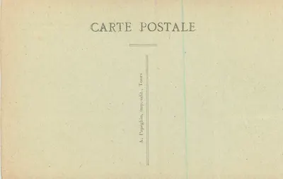 Tours (Indre-et-Loire) — Vista generale — La Loira, il Ponte di Pietra e la cattedrale di San Gatien — A. Papeghin, editore-stampatore, Tours — Verso