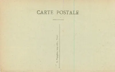 Tours (Loire-et-Loire) — Katedra św. Gatiana w budowie — A. Papeghin, Tours — Rewers
