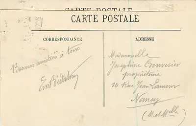 Nice — Avenue de la Gare — Cinalta, nr 128 — Rewers