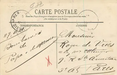 NICE — Aleja Gare — LL. — N° 128 — Rewers