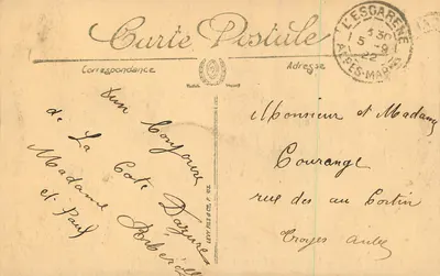 Nice — Aleja Wicqoire i Katedra Najświętszej Maryi Panny — LL. n°128 — Rewers