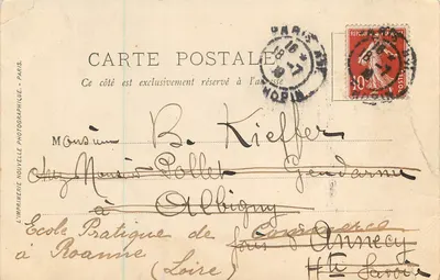 Nice — Aleja Głównej Stacji — LL. Haussmann 227 — Rewers