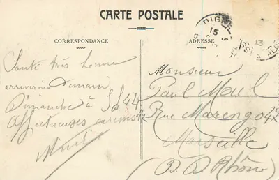 NICE — Aleja Gare — Édit. Baydon-Livret, Nice — Rewers
