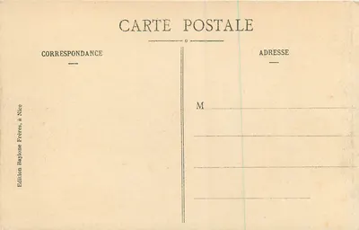 Nice - Plac Masséna - Kasyno miejskie — Wydawnictwo Baylone Frères, nr 502 — Rewers