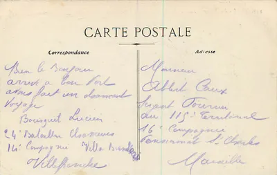 NICE - Plac Masséna, Kino Miejskie, stacja tramwaju w oddali Alpy — Wydawnictwo Arnault, Villefranche-sur-Mer, n° 236 — Rewers