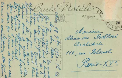 Nice — Avenida de Verdun — SELECTA, n°110 — Verso