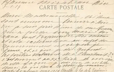 NICE — Avenue de la Gare — Édition Gilletta, n° 155 — Verso