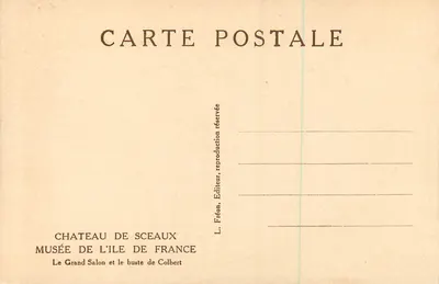 Zamek Sceaux — Muzeum Île de France — Wielki Saloon i pomnik Colberta — Rewers