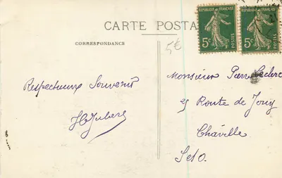 Dijon - Kerk van Sint-Michaël — uitzicht op de gevel — onbekende uitgever, n°6 — Achterkant