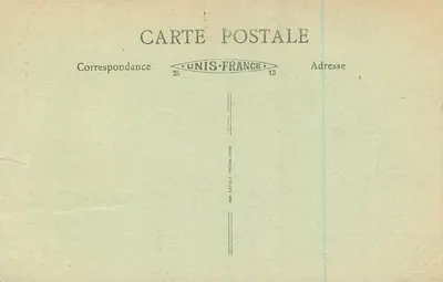 Bilhete postal antigo Lyon — Catedral de São João — relógio astronômico — Verso