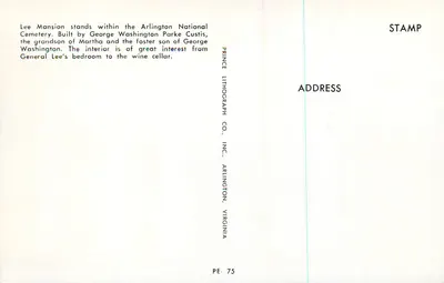 Dom Lee — Arlington National Cemetery — Prince Lithograph Co., Inc., Arlington, Virginia — Rewers