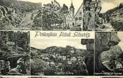 Pottenstein Fränk. Schweiz — Vista panorâmica e locais naturais — Ako Qualität-Fotografie