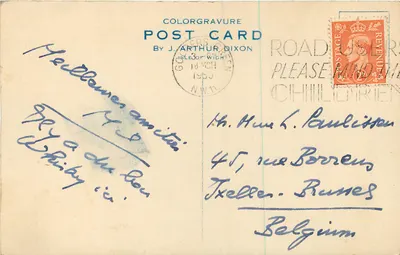Londres, Catedral de San Pablo — editor J. Arthur Dixon, n° C25 — Reverso
