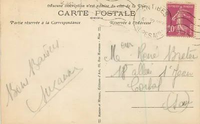 Antibes — Uitzicht genomen vanaf Fort Carré — R.M. n°221 — Achterkant