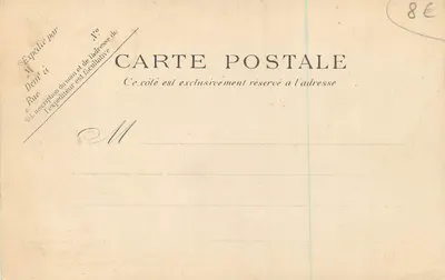 Bois de Vincennes — La Mitière — Editor Paris — Verso