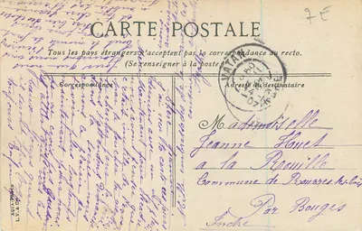 Montmorillon — Widok ogólny — Widok rzeki Vienne, seria 12, wydawca L.V. & Cie — Rewers