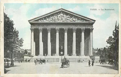Paris — A Madeleine — Editor desconhecido, número de série não visível