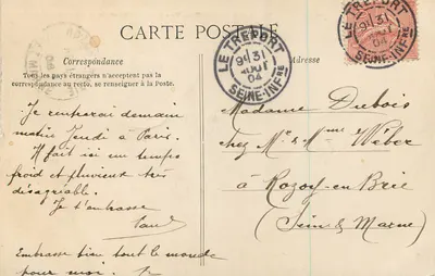 Le Tréport — Vista tirada do topo da Falaise — C.L.C. n°38 — Verso