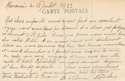 Emeraaldkust — Poiate de Rochebonne op een dag van storm — Editeurs Guérin, St-Malo, n°4369 — Achterkant