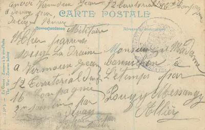Zouaves em guerra — Zouaves na Grand'Halte — Editor: La Guerre, N° 5 — Verso