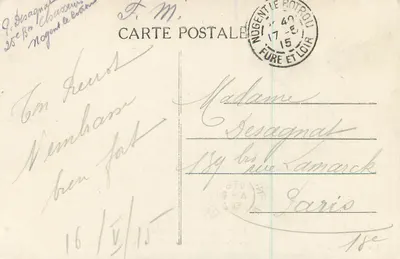 Trizay (E.-et-L.) — Wnętrze kościoła — Jules Renoult — Rewers