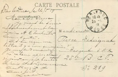 LIGNY-en-BARROIS (Meuse) — Uma Avenida do Parque — L. Joignen, editor — Verso