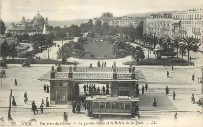 Nice — Vue prise du Casino — Le Jardin Public et le Palais de la Jetée — LL. — N°86